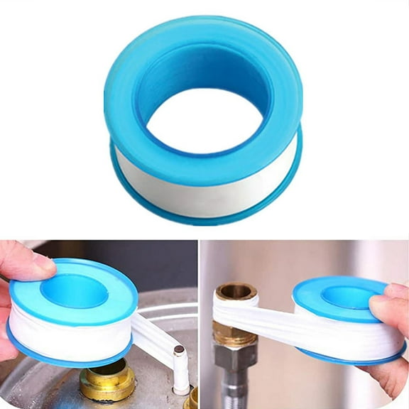 Plumber Tape, Shower Head Tape, Sealing Threaded Tape, Industrial Thread Seal Tapes, Plumbing Waterproof Seal Tape, 1Roll White Air Hose Tape 236.22 Inch