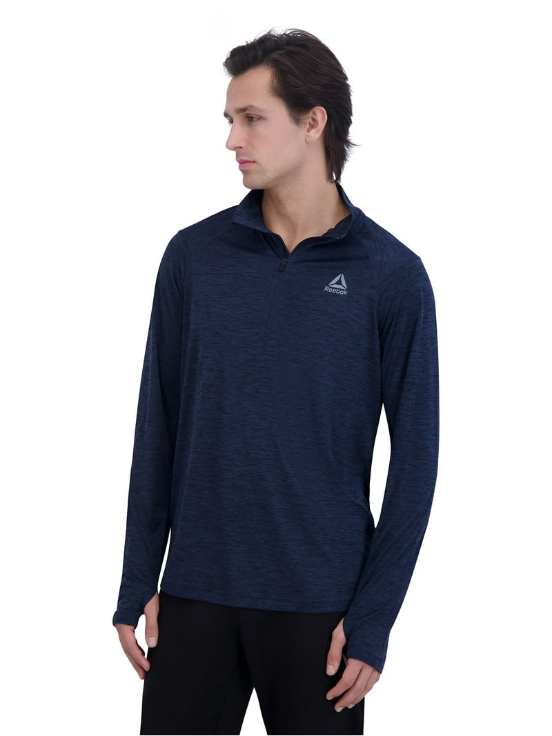 Reebok Men's and Big Men's Trail Quarter-Zip Active Pullover Shirt