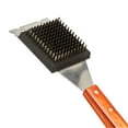 thumbnail image 4 of Cuisinart Wood Grill Cleaning Brush, with Stainless Steel Bristles & Scraper Head, Brown, 4 of 9