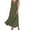 *Army Green, variant on ClodeEU Women's Linen V Neck Flutter Sleeves Dress with Pockets,Solid Color Casual Loose Fit Summer Midi Dress Army Green,Women's Plus L