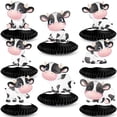 thumbnail image 1 of 8 piezas de adorno central de panal con estampado de vaca, decoración de mesa con forma de panal para fiesta temática de vaca, suministros para fiestas de granero de animales de granja con estampado de vaca para niños, fiestas infantiles con temática de vaquero occidental oso de fresa Electrónica, 1 of 5