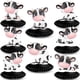 thumbnail image 1 of 8 piezas de adorno central de panal con estampado de vaca, fiesta temática de vaca H, 1 of 5