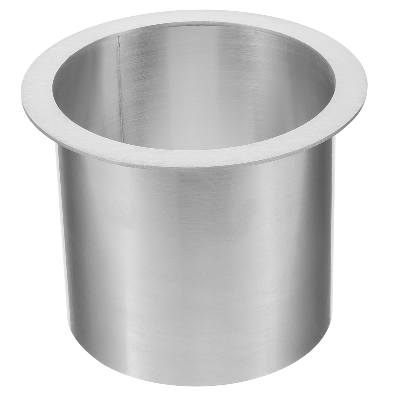 YOSADIER Stainless Steel Counter Grommet Kitchen Counter Trash Chute Silver 1Pack 4.91X3.73X3.14in