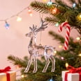 thumbnail image 4 of Christmas Decoration Crystal Ornaments,Hanging Acrylic Christmas Reindeer Shaped Ornaments for Christmas Tree Winter New Year Fireplace Party Holiday Decoration, 4 of 7