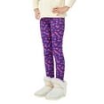 thumbnail image 5 of 3-13Years Winter Girls Fleece Lined Leggings Toddler Kids Thicken Warm Tights Trousers, 5 of 7