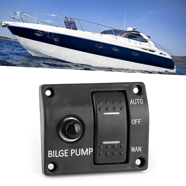 Panneau De Pompe De Cale 3 Voies 12V 24V - Commutation Et Protection Pour Bateau
