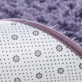 thumbnail image 4 of Junovo Ultra Soft Fluffy Bedroom Rugs Kids Room Carpet Oval Modern Shaggy Area Rugs 2.6' X 5.3',Gray Purple, 4 of 7