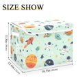 thumbnail image 5 of Yayeee Collapsible Storage Bin with Lid Fabric Closet Decorative Basket with Handles, Space Patterns, 5 of 7