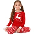 thumbnail image 2 of MEZZALL Boys Pajamas Sets Christmas Holiday Elk Themed Sleepwear For Kids Cozy Loungewear With Festive Print Crew Neck Long Sleeve Tops And Pants Holiday Nightwear, 2 of 3