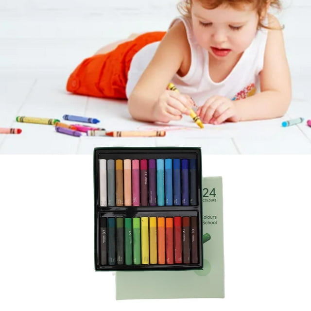 Oil Oil Pastels Safe Medium Soft Texture Vibrant Colors Box Packed Odourless Oil Crayons For Stenciling Dotting Coloring