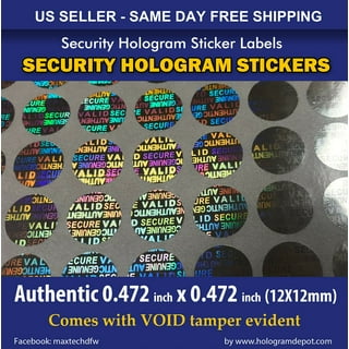 Silver Hologram Holographic Bling Stickers 1 Round Envelope Seal Reseller  Suppy