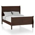 thumbnail image 2 of Furniture of America Jussy Transitional Solid Wood Full Sleigh Bed in Cherry, 2 of 6