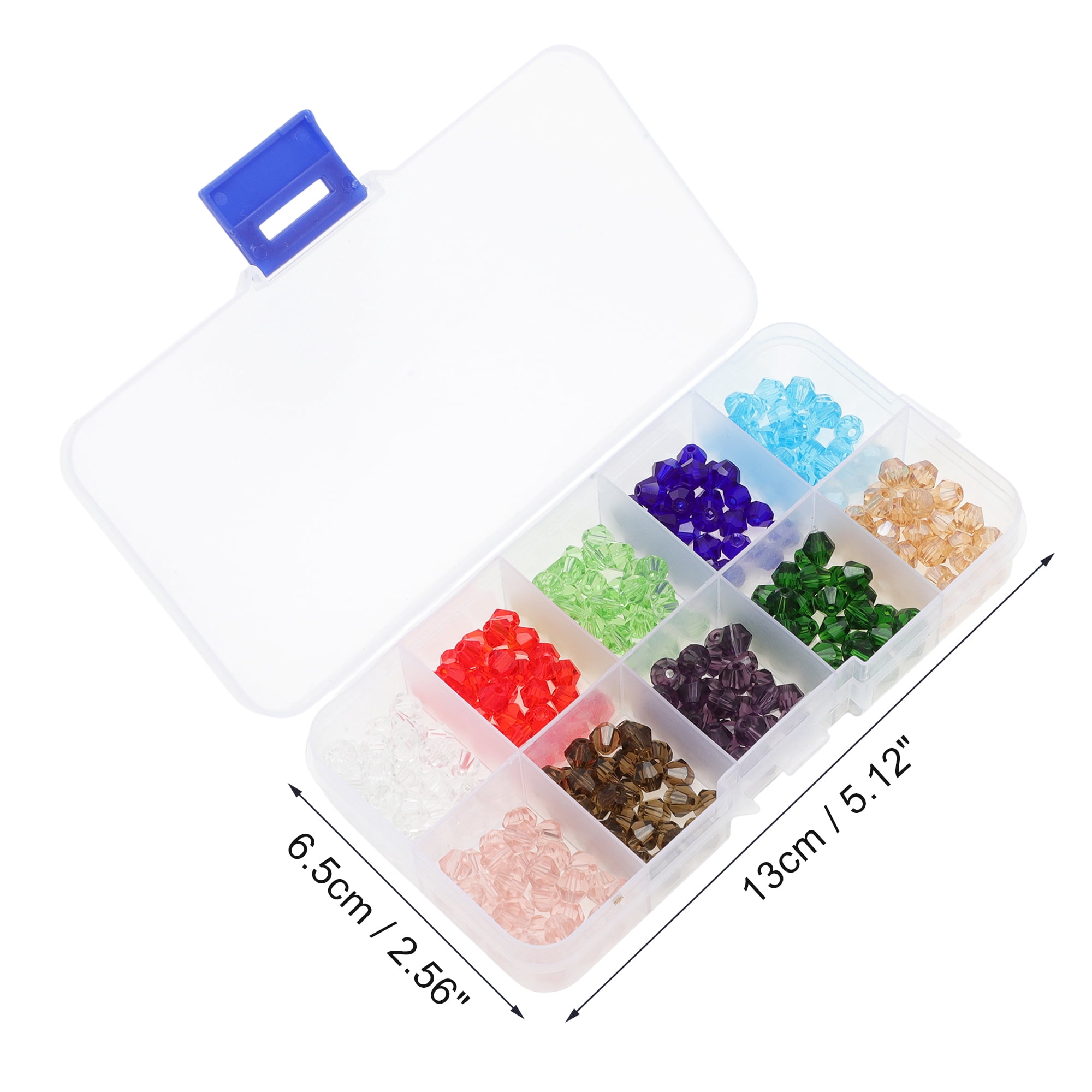 Unique Bargains 300 Pcs 6mm Glass Beads for Jewelry Making DIY Crafts Assorted Color