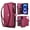Hotpink, variant on for iPhone 17 Case Crossbody Wallet Detachable Magnetic Case: Cover with Card Holder and Zipper Pocket, Detachable Shoulder & Wrist Strap Secure RFID Blocking Protection,Purple