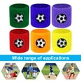 thumbnail image 3 of NIBOLOG 2Pcs Kids Sports Wristband Ball Embroidery Stretch Breathable Sweat Absorbing Boys Girls Knitted Basketball Volleyball Wrist Protector Sweatband, 3 of 8