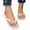 White, variant on Women's Rhinestone Bow Flip Flops, Flat Open Toe Thong Sandals Casual Summer Beach Slippers