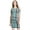 Teal Plaid, variant on LaClef Women's Cold Shoulder Maternity Midi Dress