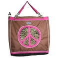 thumbnail image 3 of Derby Originals Top Load Peace Sign Hanging Horse Hay Bag with 13" Diameter Opening and 6 Month Warranty, 3 of 11