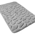 thumbnail image 3 of Jinsinto Non-Slip Absorbent Foam Bath Mat Machine Washable Bathroom Rug, Shower Mat for Bathroom, 40 x 60cm, Gray, 3 of 5