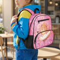 thumbnail image 3 of Jeiento Capybara 13.5 Inch Preschool Backpack for Toddler Girls, Lightweight Kids School Bag, Bookbag for Kindergarten with Storage Pockets, Pink, 3 of 7