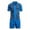 Blue, variant on Men's 2 Piece Outfits Sets Vintage Knit Striped Button Down Polo Shirt & Shorts Sets Short Sleeve Polo Casual Beach Suits Blue L