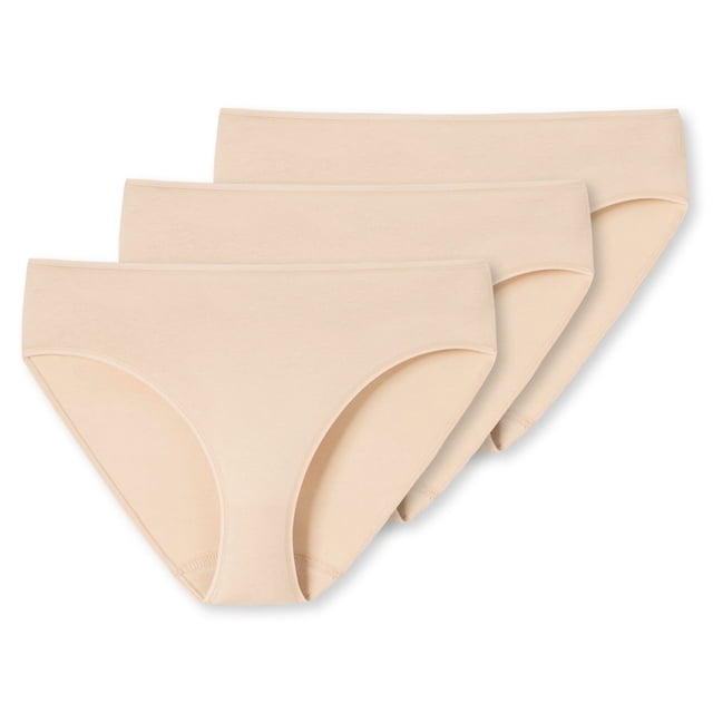 SCHIESSER calzoncillos para señoras en paquete de 3 - Jazz-Pants, Cotton Essentials, Basic, Stretch Nude 46 (Gr. XXX-Large)