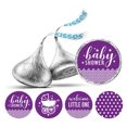 thumbnail image 1 of Darling Souvenir Candy 190 Pcs Baby Shower Theme Stickers DIY Chocolate Labels-Purple, 1 of 2