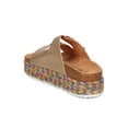 thumbnail image 3 of New Women Nature Breeze Gage-04 Metallic Rainbow Weaved Footbed Flatform Sandal, 3 of 6