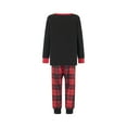 thumbnail image 5 of Qiylii Christmas Family Matching Pajamas Set Parent-Child Elk Print Long Sleeve Shirt and Plaid Pants Set Loungewear Soft Sleepwear for Holiday Pjs Sets with Dog, 5 of 7