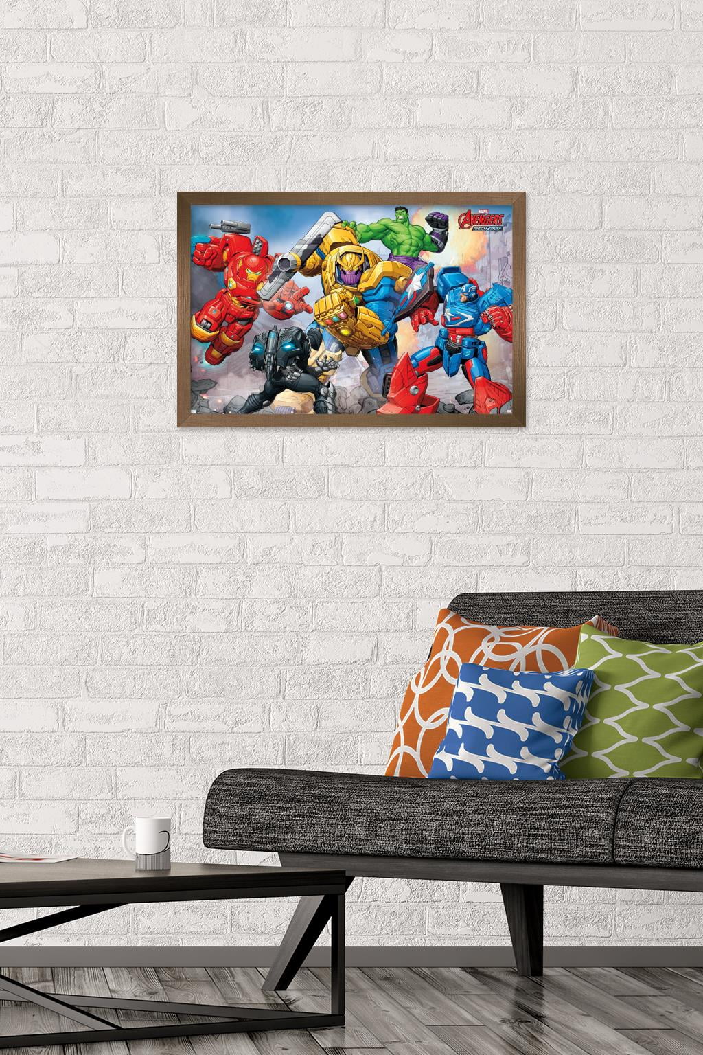 Marvel Avengers: Mechstrike - Battle Wall Poster, 14.725" x 22.375", Framed