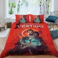 thumbnail image 2 of Vértigo Conjunto de sábanas temático, trío de piezas, cómodo y amigable con la piel, diseño único, regalo de decoración para el hogar para familiares, amigos y fans,140cm *210cm, 2 of 6