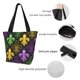 thumbnail image 4 of Fotbe Mardi Gras1 Bolsa de Playa con Estampado, Bolsa de Hombro, Bolsa de Mano Espaciosa, Bolsa de Viaje Ligera, Bolsa de Compras Versátil, 4 of 6
