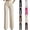 Style1-Khaki pants for women, variant on Maqroz Dress Pants Women High Waisted Straight Leg Plus Size Pants Button Down Business Office Wide Leg Stretchy Work Pants Casual Trousers Slacks with Pockets Black S