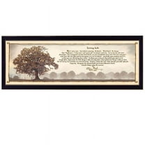 Living Life By Bonnie Mohr Printed Framed Wall Art Wood Multi-Color