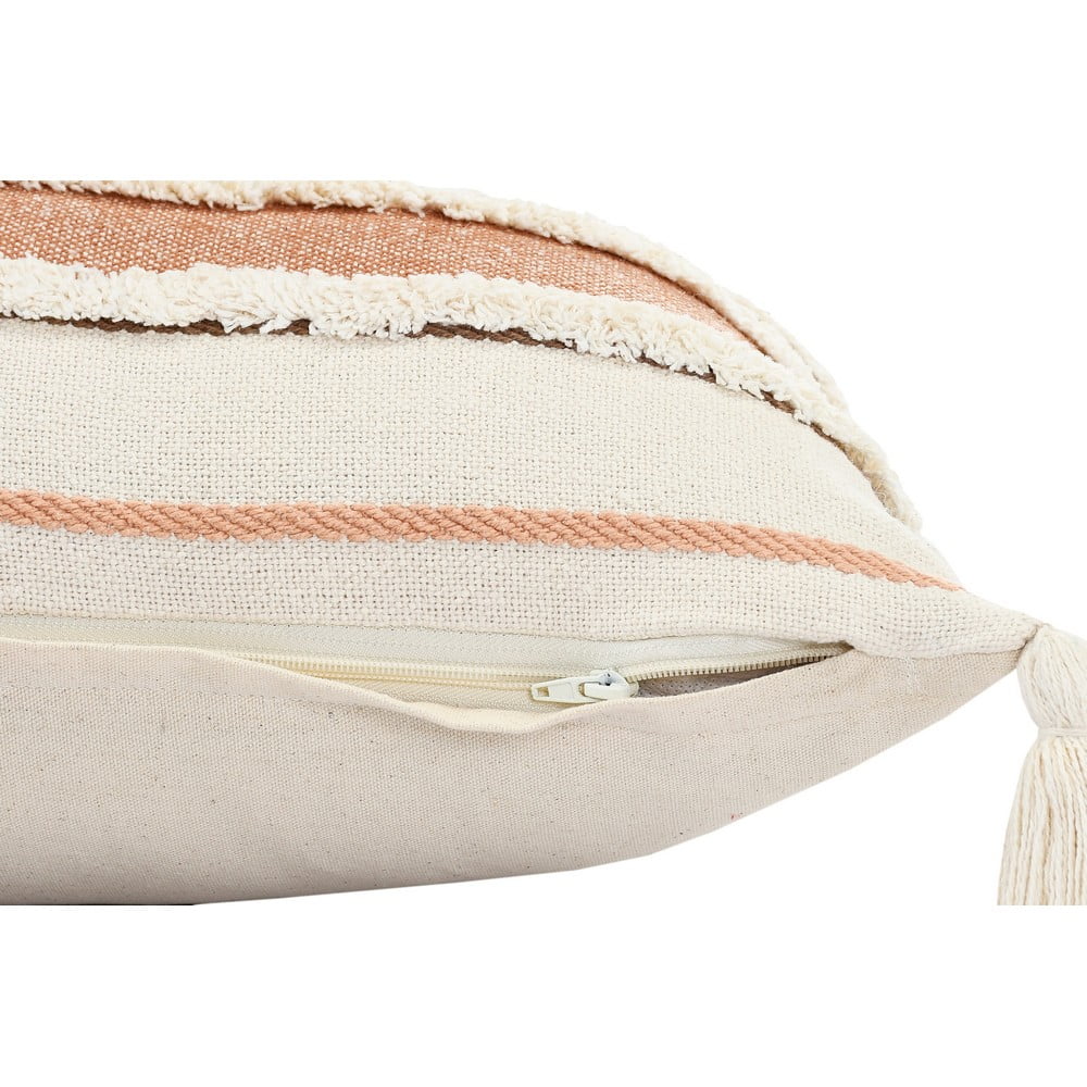 Harlow Hill Hand-stitched White/Brown Stripe All-Natural Cotton Pillow Cover