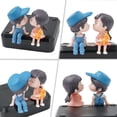 thumbnail image 2 of Car Interior Dashboard Accessories Cute Cartoon Couples Figure Ornament, 2 of 5