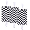Door Silencer Door Jammer Door Closer Cushion Nursery Door Latch Cover 3 Pack for Noise Reducing Quiet Doors Baby Toddler Safety 3.25 x 5.5 Inch (Black Chevron)