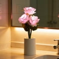 thumbnail image 7 of LED Rose Night Light with Vase - Artificial Silk Flower Lamp for Home Decor, Wedding Centerpieces, and Relaxing Gifts for Women on Birthday, Valentine's, and Anniversary, 7 of 7