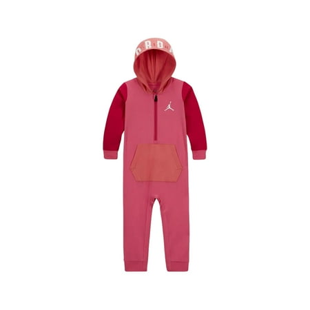 

Nike Jumpman Hooded Coverall Onesie Baby Girls Bodysuits Size 12M Color: Pink