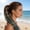 D, variant on Boho Braided Ponytail Extension with Hair Tie, Long Viking Dreadlock Beads Ponytail Hand-braided Braids Hair Extensions Lightweight Natural Synthetic Hairpiece for Festival Cosplay