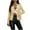 Gold, variant on Women Fashion Sequin Jacket Glitter Sparkle Stand Collar Open Front Solid Casual Long Sleeve Blazer Coat Gold L(L)