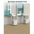 thumbnail image 6 of EastVita 10,000 BTU Drainage-free Portable Air Conditioner for Indoor Rooms, 3-In-1 AC Unit for 160-215 Sq.Ft,24 Timer, Remote Control, Window Kits,White, 6 of 7