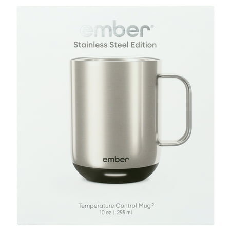 Ember - Temperature Control Smart Mug² - 10 oz - Stainless Steel