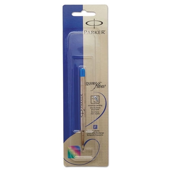 Refill For Parker Ballpoint Pens, Medium Conical Tip, Blue Ink | Bundle of 2 Each