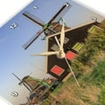 thumbnail image 3 of 3dRose, Windmills. North Holland. ZaanseSchans. Kalverpolderpad. Netherlands., 15x15 Wall Clock, 3 of 8