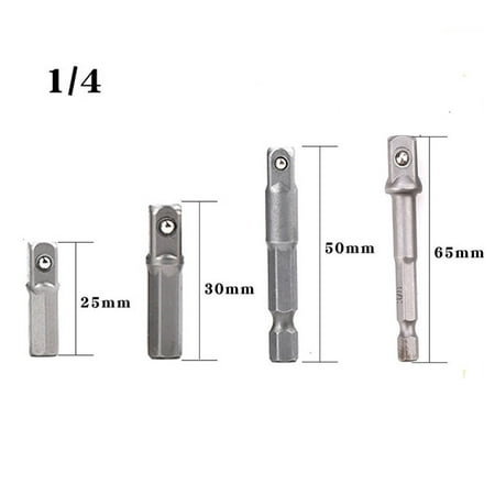 

BAMILL 1/4 Drill Socket Adapter for Impact Driver Hex Shank to Square Socket Extension