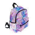 thumbnail image 2 of FORMRS Kids School Backpack with Front Zippered Pocket 12" Student Travel Daypack, Pastel Pink Marble Pattern, 2 of 6