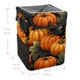 thumbnail image 5 of Thanksgiving Pumpkin Leaves Foldable Car Trash Can with Lid, Leak-Proof, Hanging Storage Bag - Car Trash Bin, Car Trash Can, Car Garbage Can, 5 of 6