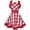 Red, variant on Lovely Apron for Women, Cute Swing Checkered Apron Kitchen Cooking Oil-proof Aprons Adjustable Salon Apron for Baking Gardening