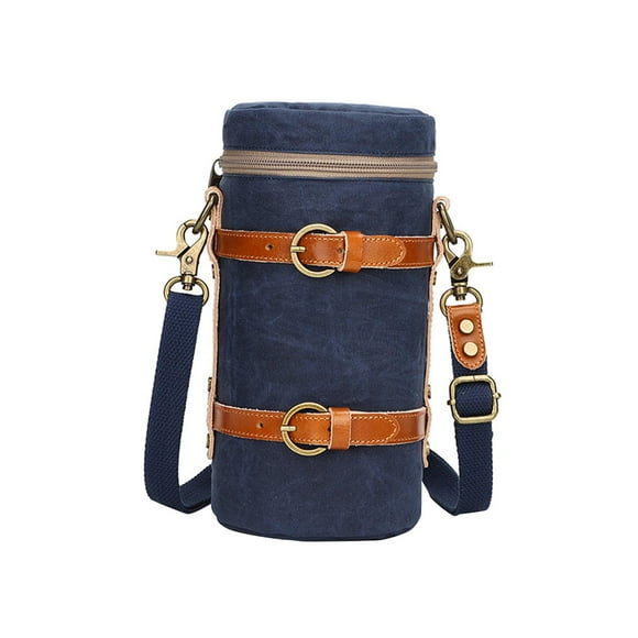 MERIGLARE Camera Lens Bag Convenient Multifunction Lens Storage Bag for Travel Outdoor Blue